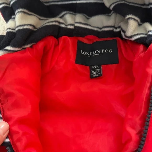 London Fog Infant Cold Weather One Piece 3/6 M - Picture 2 of 10
